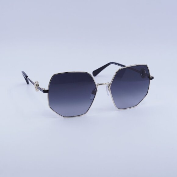 Marc Jacobs MARC 730/S 0RHL 9O Sunglasses Gold/Black Geometric Frame,Grey Lenses - Picture 4 of 9